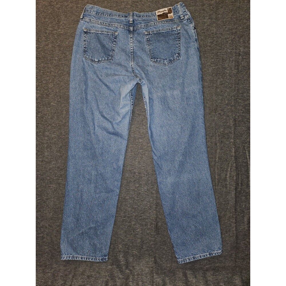 Vintage Wrangler Blues Jeans Women's 16x32 Tapered Blue USA Western Cowgirl - Picture 9 of 10